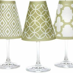 New! Wine Glass Shades - Barcelona Green